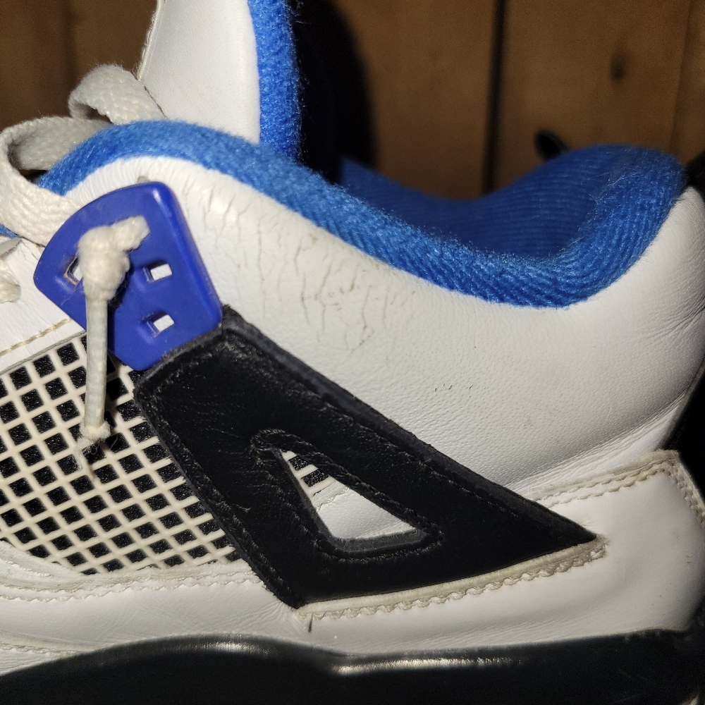 Jordan Kids Sneakers White Blue Black - Picture 9 of 14